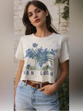 Trust The Universe Van Gogh Irises Graphic Crop